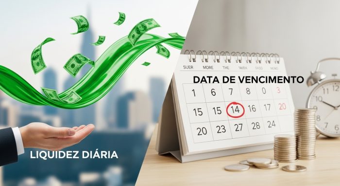 Diferença entre liquidez diária e prazo de vencimento
